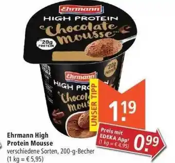 Marktkauf Ehrmann high protein mousse Angebot