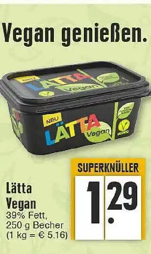 Edeka Lätta vegan Angebot