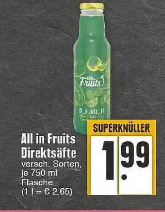 Edeka All un fruits direktsäfte Angebot