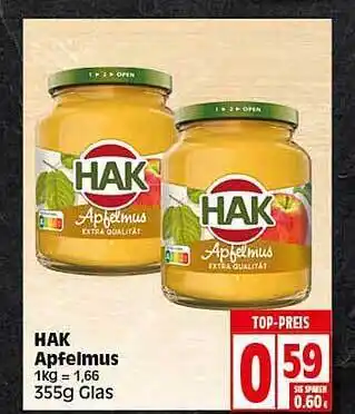 Elli Markt Hak apfelmus Angebot