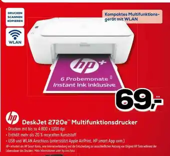 Euronics XXL Hp deskjet 2720e multifunktionsdrucker Angebot