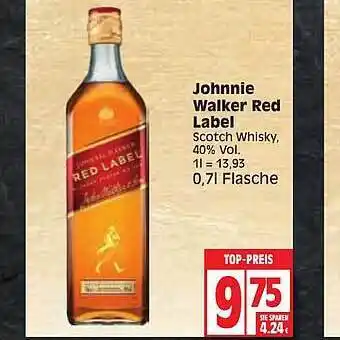 Edeka Johnie walker red label Angebot