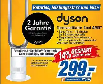 expert Octomedia Dyson turmventilator cool am07 Angebot