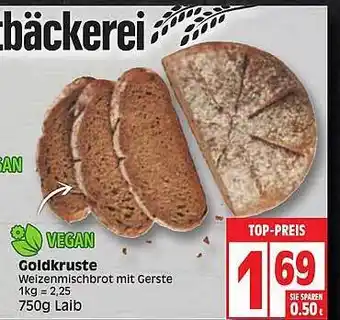 Edeka Goldkruste vegan Angebot