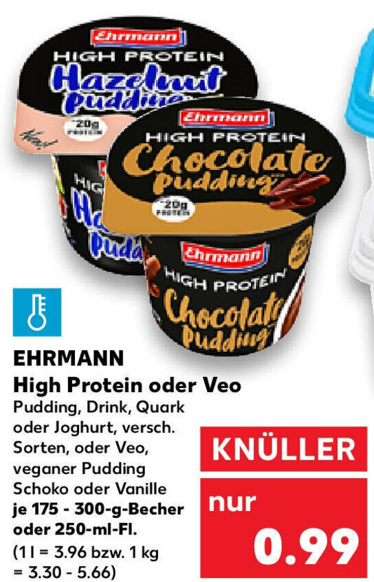 Ehrmann High Protein oder Veo 175350g Becher oder 250ml Angebot bei