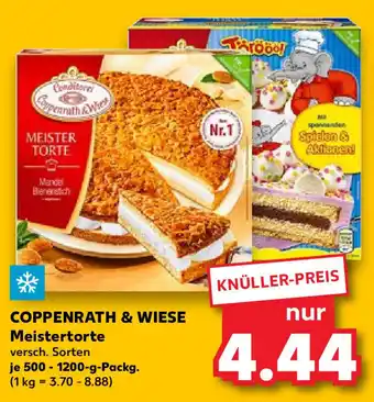 Kaufland Coppenrath & Wiese Meistertorte 500-1200 g Packg. Angebot