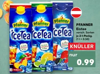 Kaufland Pfanner Eistee 2 L Packg. Angebot