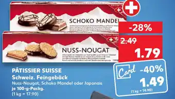 Kaufland Pâtissier Suisse Schweiz. Feingebäck 100 g Packg. Angebot