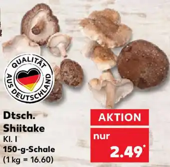 Kaufland Dtsch. Shiitake 150 g Schale Angebot