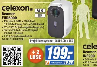 Expert Technomarkt Celexon Beamer FHD5000 Angebot