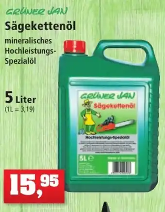 Thomas Philipps Grüner Jan Sägekettenöl 5 Liter Angebot