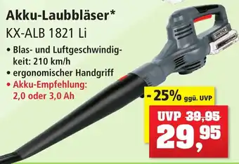 Thomas Philipps Kraftixx Akku Laubbläser KX-ALB 1821 Li Angebot