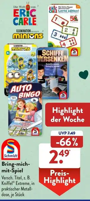 Aldi Süd Schmidt Bring mich mit Spiel Angebot