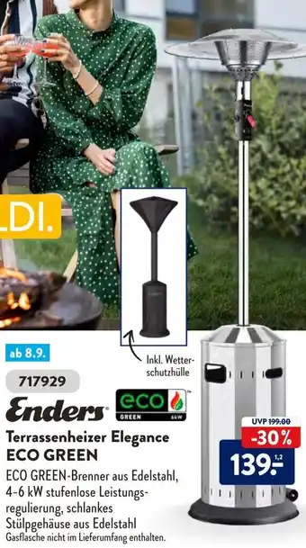 Aldi Süd Enders Terrassenheizer Elegance Eco Green Angebot