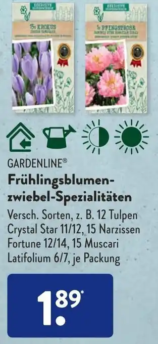 Aldi Süd Gardenline Frühlingsblumenzwiebel Spezialitäten Angebot