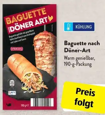 Aldi Süd Baguette nach Döner Art 190 g Packung Angebot