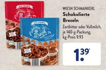 Aldi Süd Wiesn Schmankerl Schokolierte Brezeln 140 g Packung Angebot