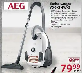 Selgros AEG Bodenstaubsauger | VX6-2-IW-5 Angebot