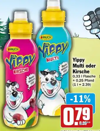 AEZ Rauch Yippy Multi oder Kirsche 0,33 L Flasche Angebot