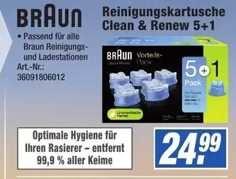 Expert Technomarkt Braun Reinigungskartusche Clean & Renew 5+1 Angebot