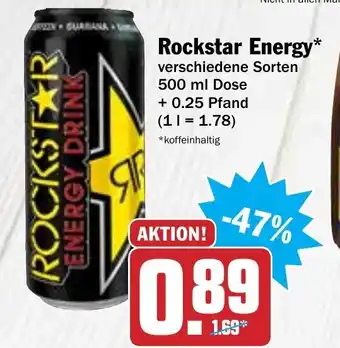 Hit Rockstar Energy 500ml Dose Angebot