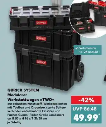 Kaufland Qbrick system modular werkstattwagen >two Angebot