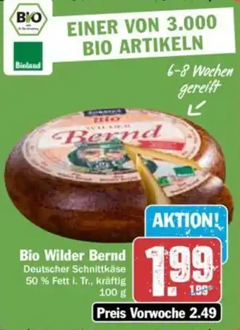 Hit Bio Wilder Bernd Deutscher Schnittkäse 100 g Angebot