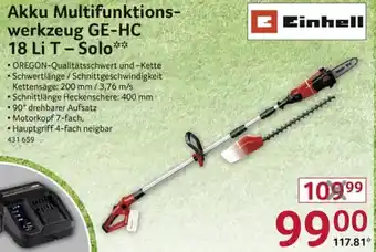 Selgros Einhell Akku-Multifunktionswerkzeug | GE-HC 18Li T-Solo Angebot