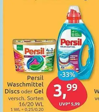 Budni Persil waschmittel discs oder gel Angebot