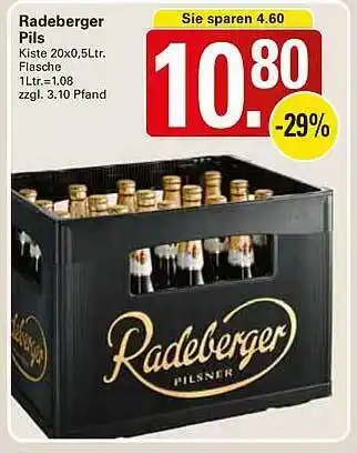 WEZ Radeberger pils Angebot