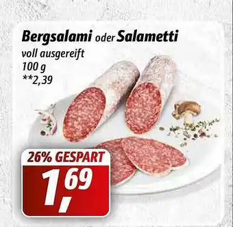 Simmel Bergsalami oder salametti Angebot