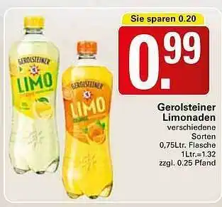 WEZ Gerolsteiner limonaden Angebot