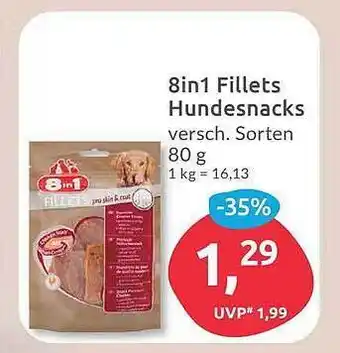 Budni 8in1 fillets hundesnacks Angebot