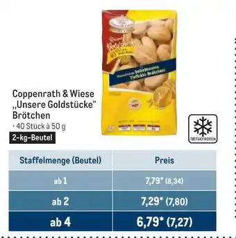 METRO Coppenrath & wiese „unsere goldstücke” brötchen Angebot