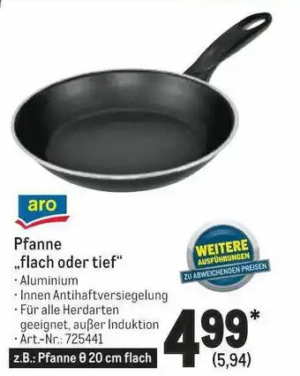 METRO Aro pfanne „flach oder tief Angebot