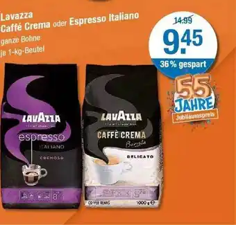 V Markt Lavazza caffé crema oder espresso italiano Angebot