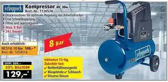 Norma24 Scheppach kombressor hc 30o Angebot