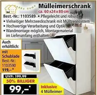 Norma24 Mülleimerschrank Angebot