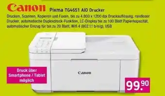 V Markt Canon pixma tg4651 aio drucker Angebot