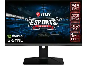 MediaMarkt Msi oculux nxg253rde 24,5 zoll full-hd gaming monitor (1 ms reaktionszeit, 360 hz) Angebot