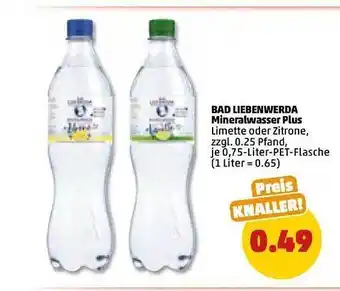 PENNY Bad liebenwerda mineralwasser plus Angebot