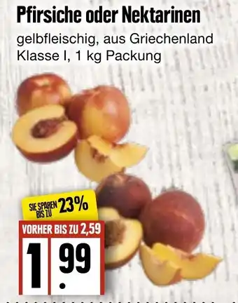 Edeka Frischemarkt Pfirsiche oder Nektarinen 1 kg Angebot