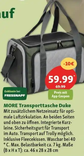 Fressnapf More Transporttasche Duke 46 x 28 x 28 cm Angebot