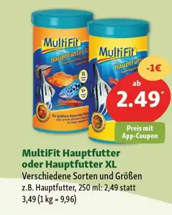 Fressnapf MultiFit Hauptfutter oder Hauptfutter XL 250 ml Angebot