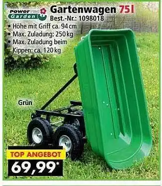 Norma24 Powertec garden gartenwagen Angebot