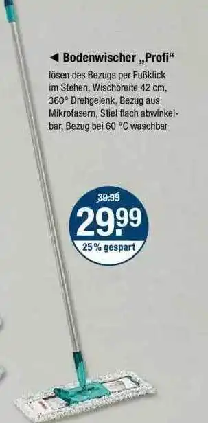 V Markt Bodenwischer profi Angebot