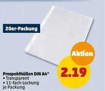PENNY Prospekthüllen din a4 Angebot