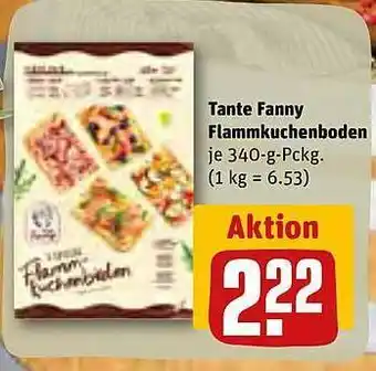 REWE Kaufpark Tante fanny flammkuchenboden Angebot