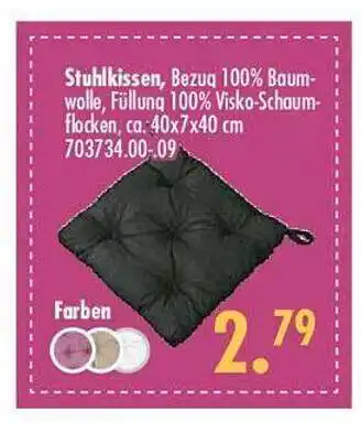 Möbel Boss Stuhlkissen Angebot