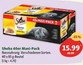 Fressnapf Sheba 40er Maxi-Pack 40 x 85 g Angebot